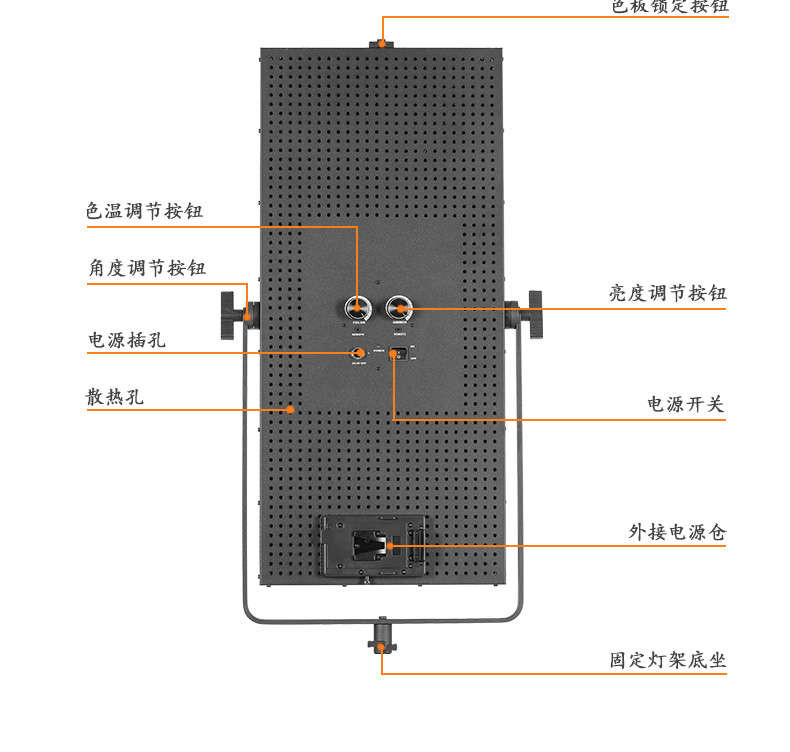 Tolifo圖立方GK-2016SB極光LED影視燈60W雙調(diào)光