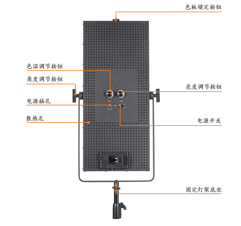 Tolifo圖立方GK-3200SB極光LED影視燈100W雙調(diào)光