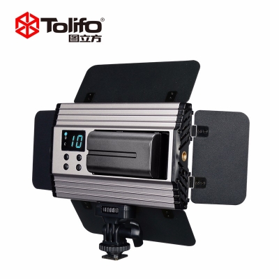 Tolifo圖立方PT-15B II雙色溫LED攝影攝像燈機(jī)頂補(bǔ)光燈