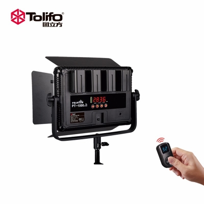 Tolifo圖立方PT-1000B魅影LED攝像補光燈雙調(diào)光60W