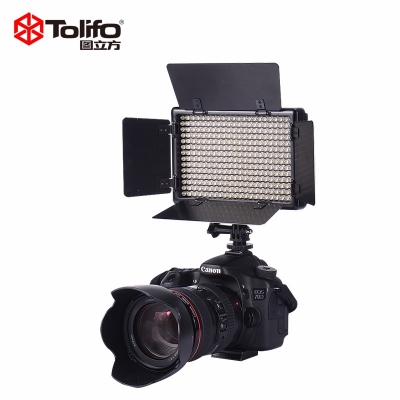 Tolifo圖立方PT-308S二代魅影LED攝像機頂補光燈單調(diào)光