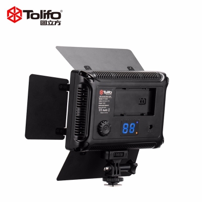Tolifo圖立方PT-308S二代魅影LED攝像機頂補光燈單調(diào)光