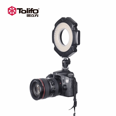 Tolifo圖立方R-160S單反相機鏡頭環(huán)形LED補光眼神燈