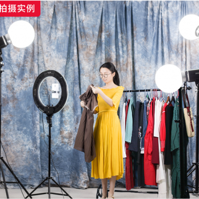 圖立方led攝影燈專業(yè)自拍照美顏燈淘寶服裝珠寶直播間補光燈套裝
